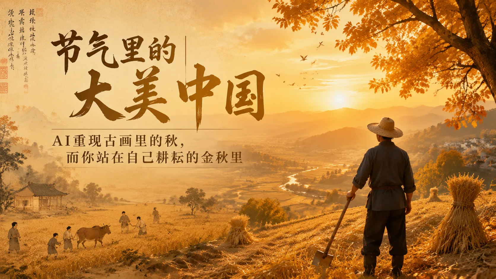 China Through the Solar Terms: AI Reimagines Autumn in Classical Painting